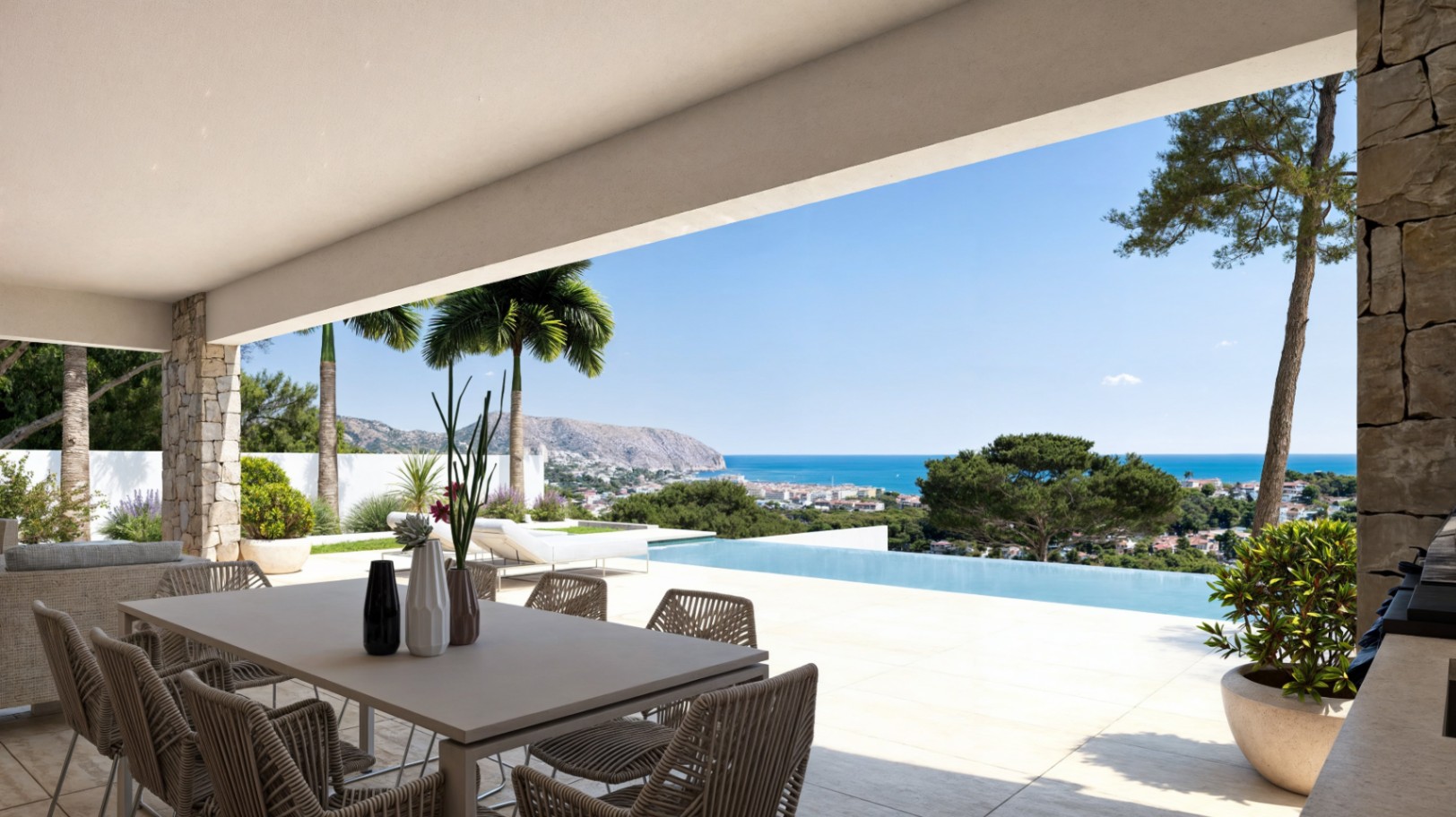 Chalet de luxe à Moraira avec piscine privée infinity vue mer — photo 2