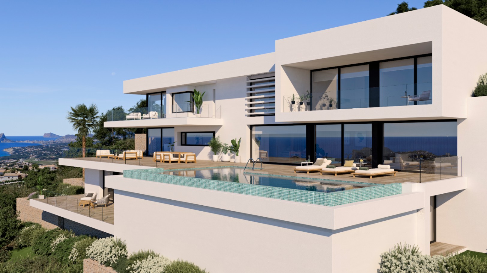 Villa Marblau in Cumbre del Sol, Benitachell: 5 bedrooms, swimming pool. — photo 3