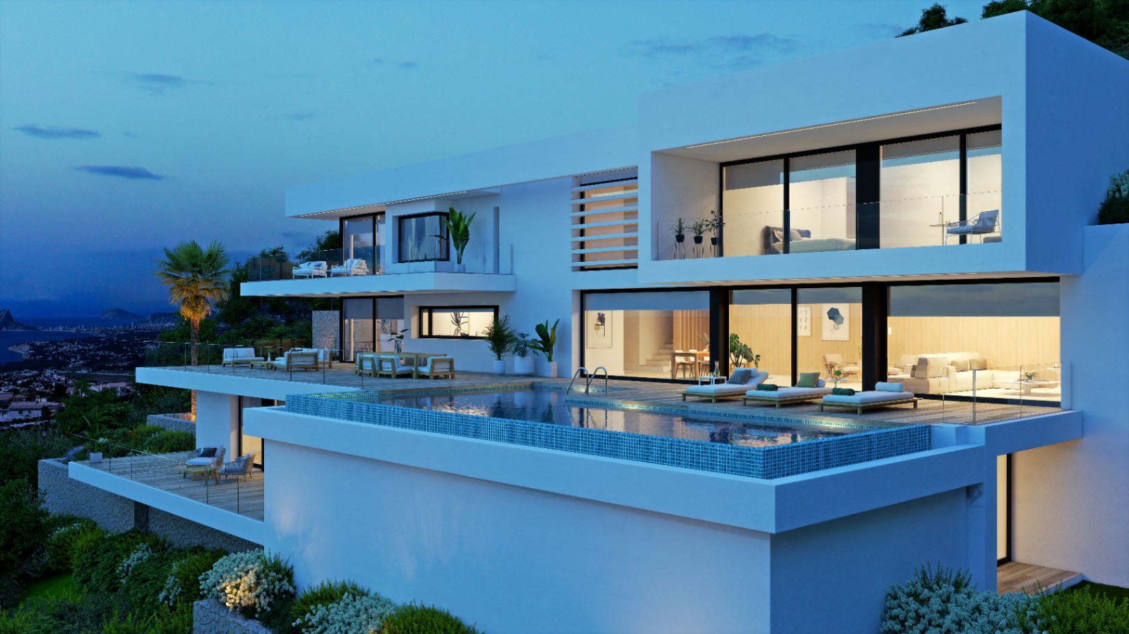 Villa Marblau in Cumbre del Sol, Benitachell: 5 bedrooms, swimming pool. — photo 2