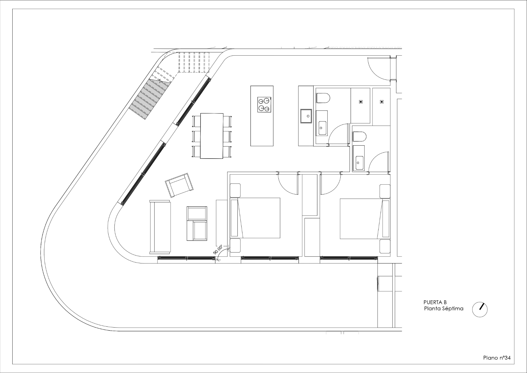 Attico di lusso nel centro di Calpe: 2 camere da letto e piscina privata — foto 12
