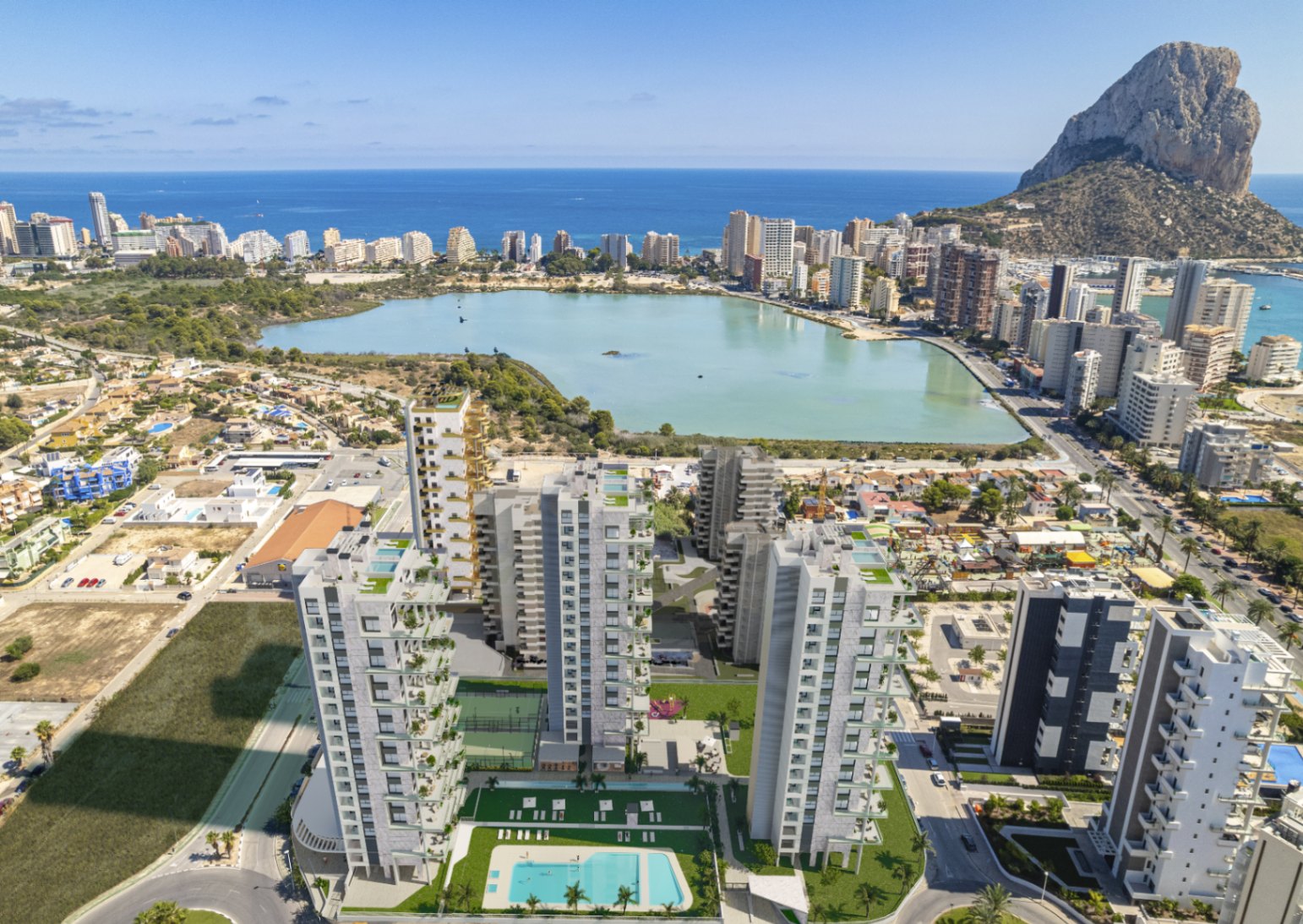 Nyt 2-værelses lejlighed til salg i Calpe | Camporrosso Towers — foto 3