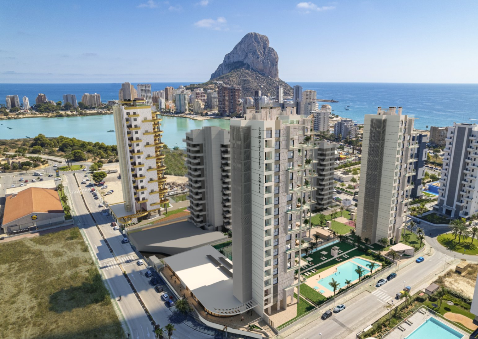 New Build 3-Bedroom Apartment for Sale in Calpe | Camporrosso Towers — photo 4