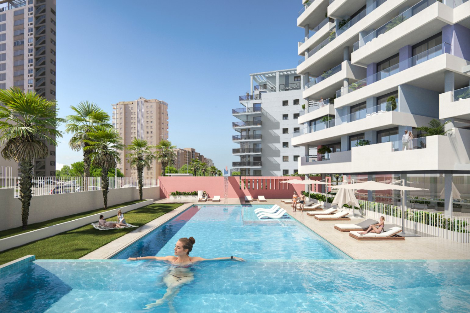 New luxury apartment in Calpe with 3 bedrooms and swimming pool — photo 9