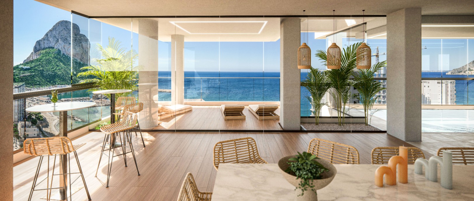 New luxury apartment in Calpe with 3 bedrooms and swimming pool — photo 2