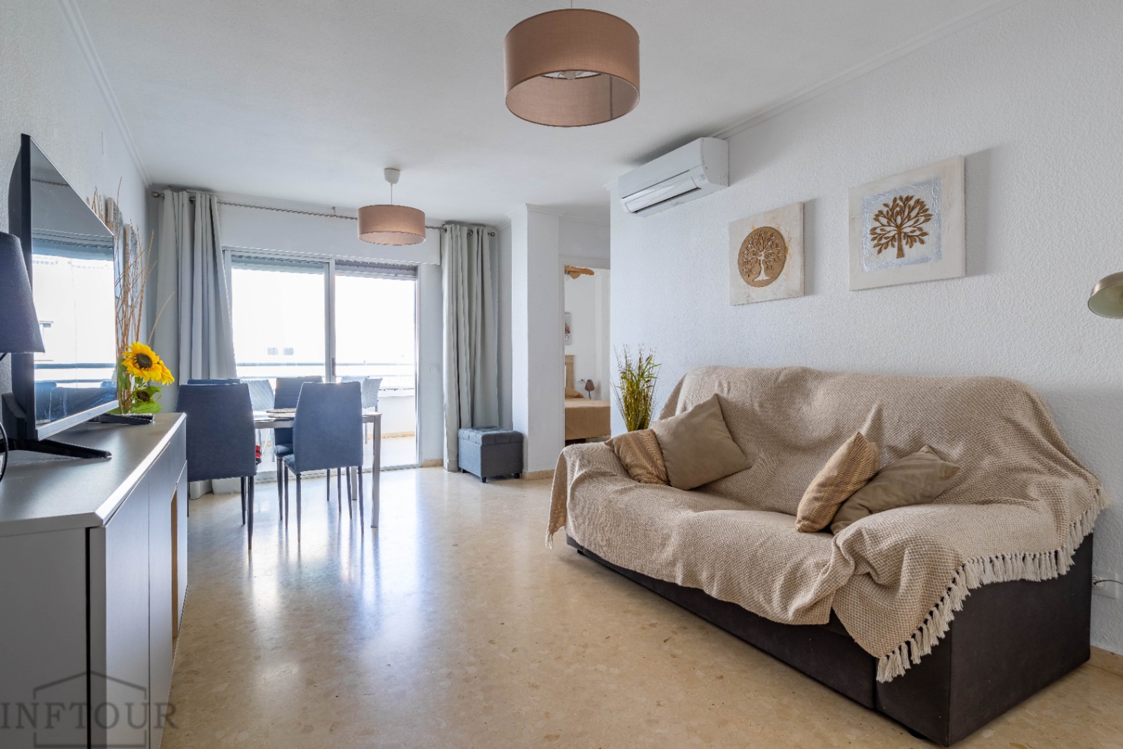 Apartment with sea and mountain views in central and quiet area of Calpe, with 2 bedrooms and swimming pool — photo 2