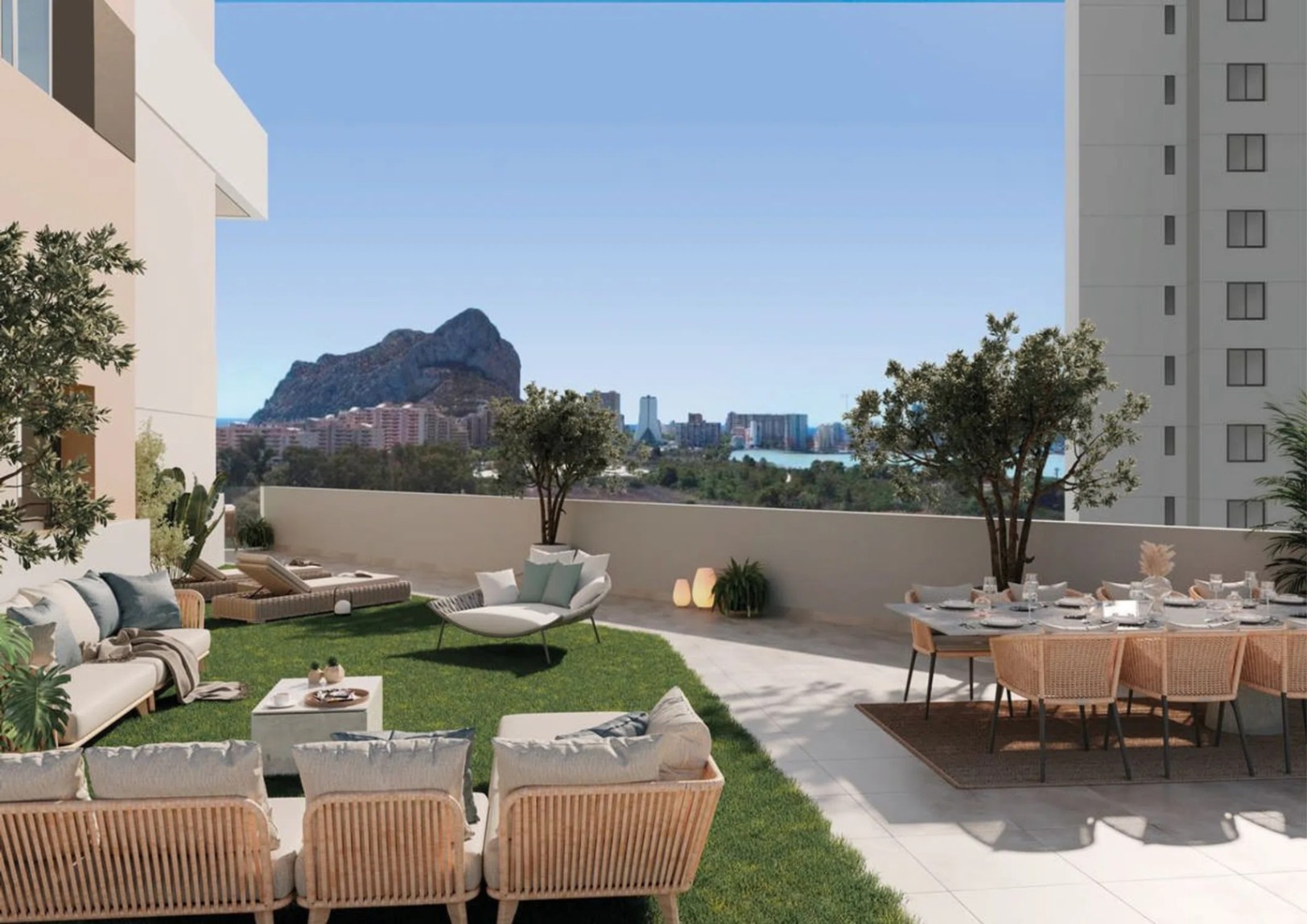 Luxury Apartment in Calpe, AQUA: 3 bedrooms and swimming pool.