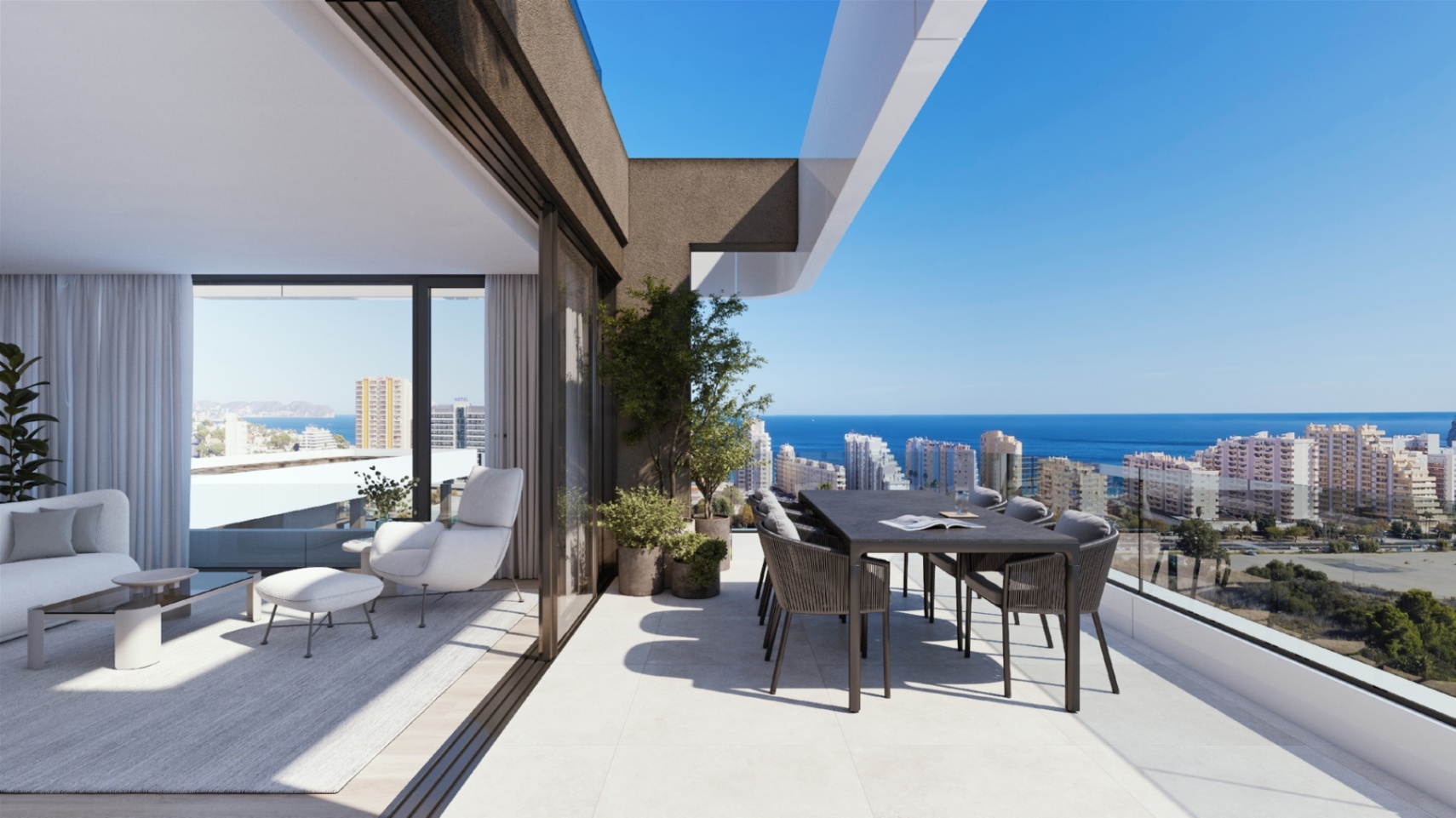 Penthouse for sale with 3 bedrooms and private pool in Calpe — photo 2
