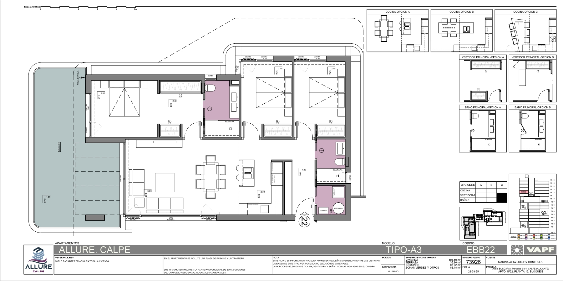 Luxury Apartment in Calpe with 3 Bedrooms and Community Pool — photo 5