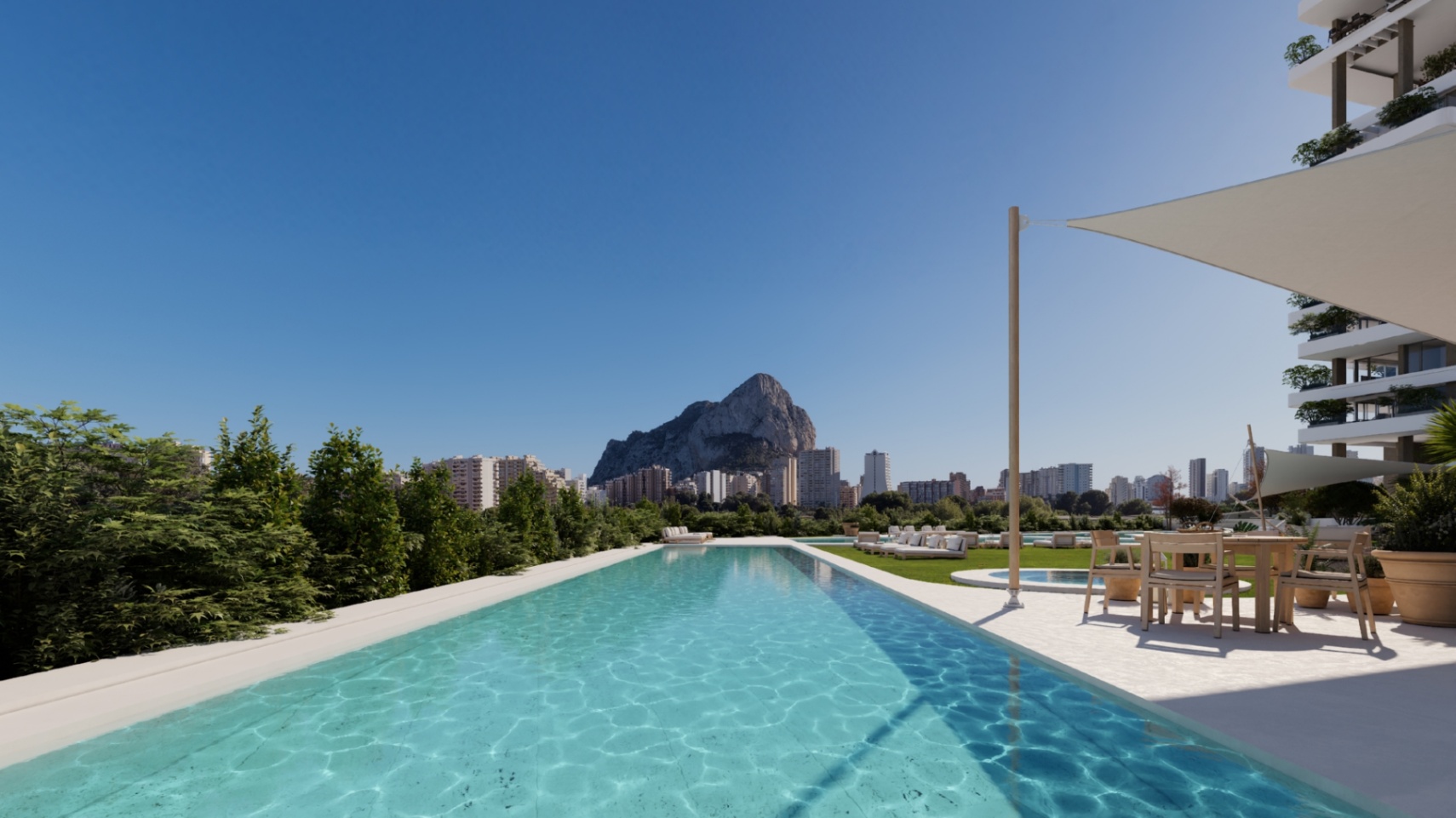 Luxury Apartment in Calpe with 3 Bedrooms and Community Pool — photo 4