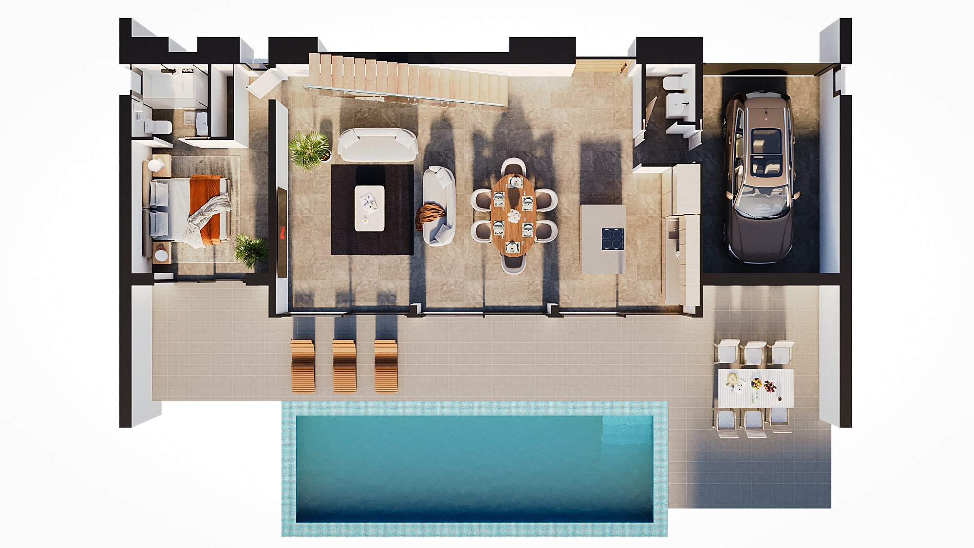Luksus chalet til salg i Calpe med 3 soveværelser og privat pool — foto 6
